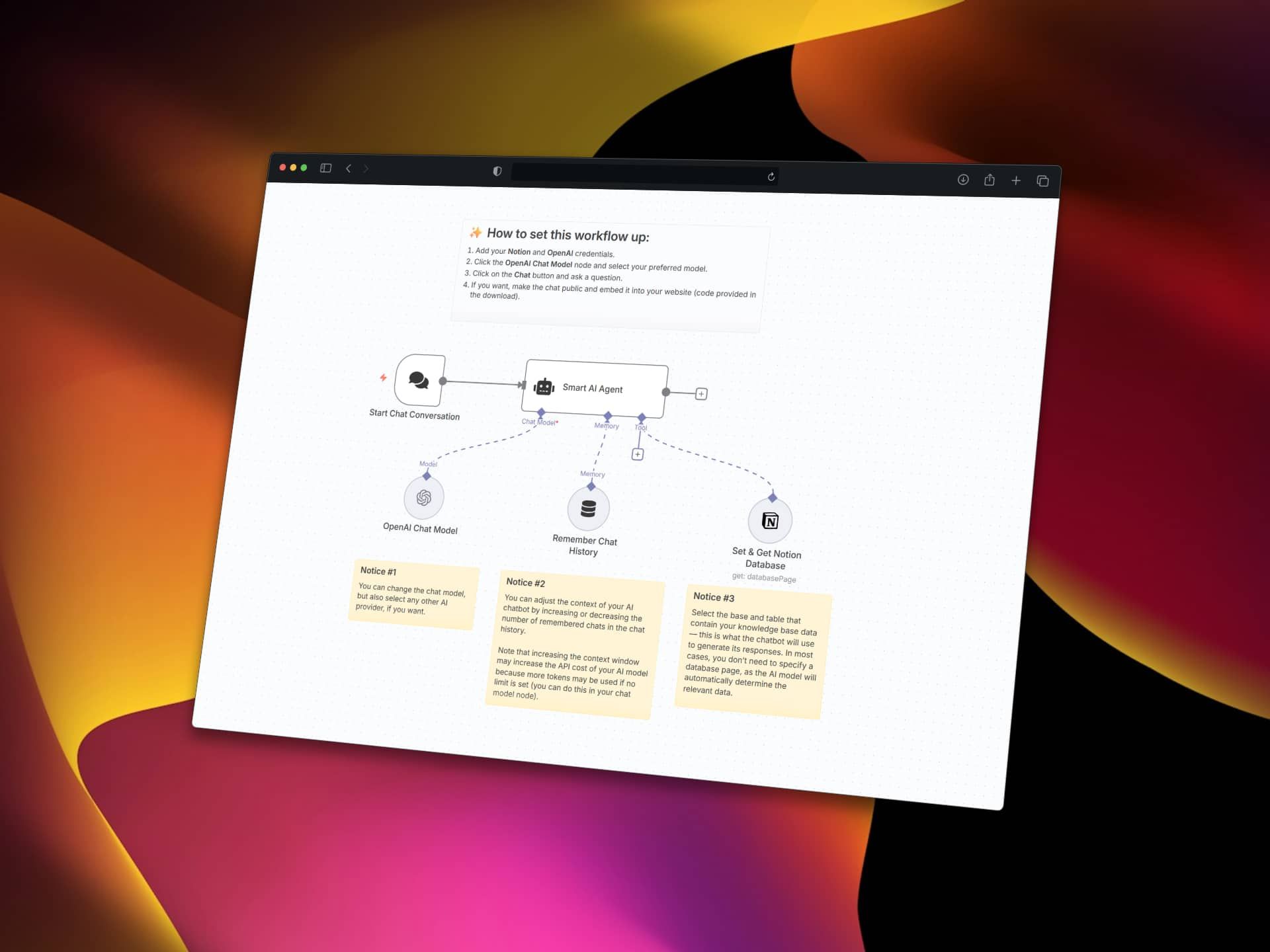 AI Chatbot Notion Database Integration n8n workflow website embed.jpg