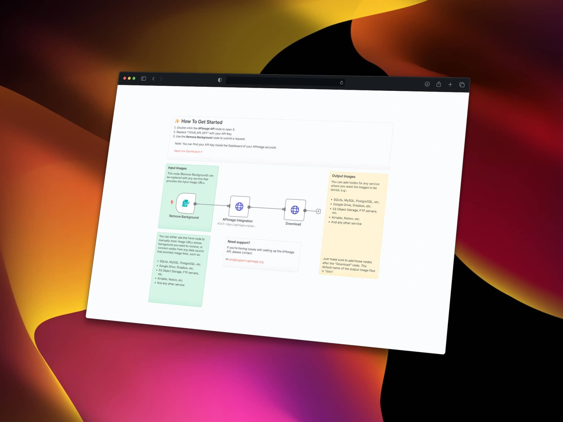 APImage API Remove Backgrounf from Image with AI n8n workflow template.jpg