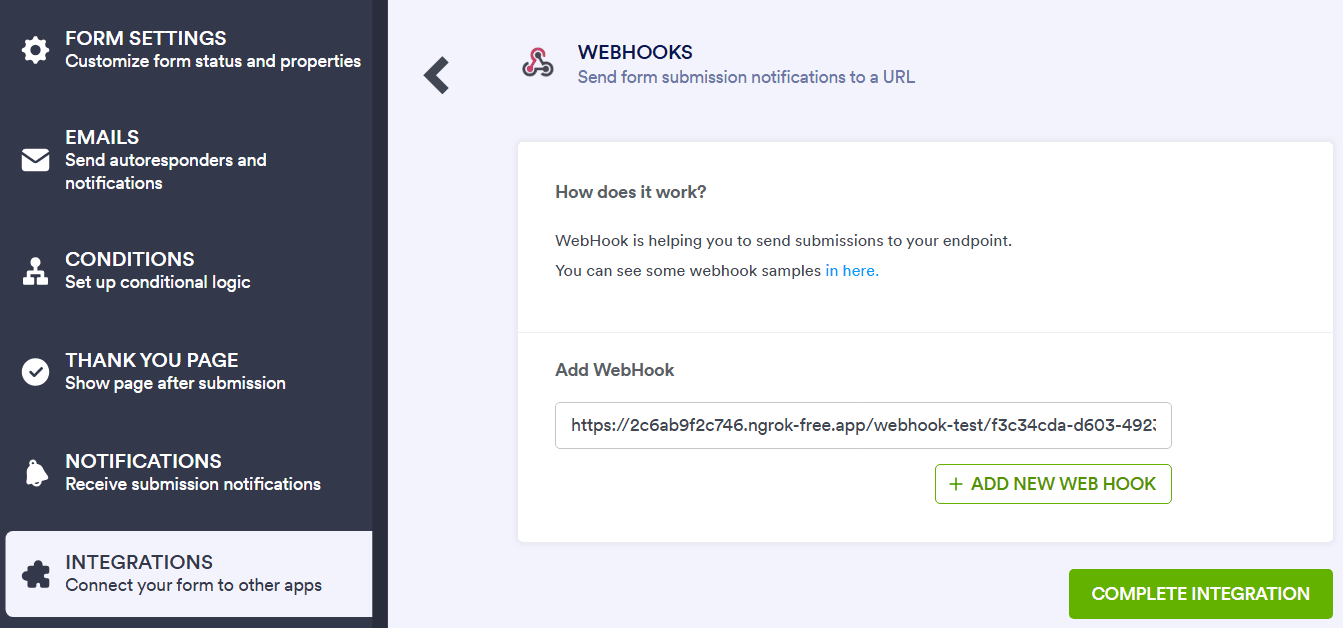 Jotform-Webhook-Integration