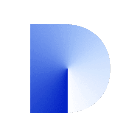 Gradient blue D
