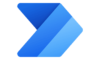 Power Automate's blue arrow logo