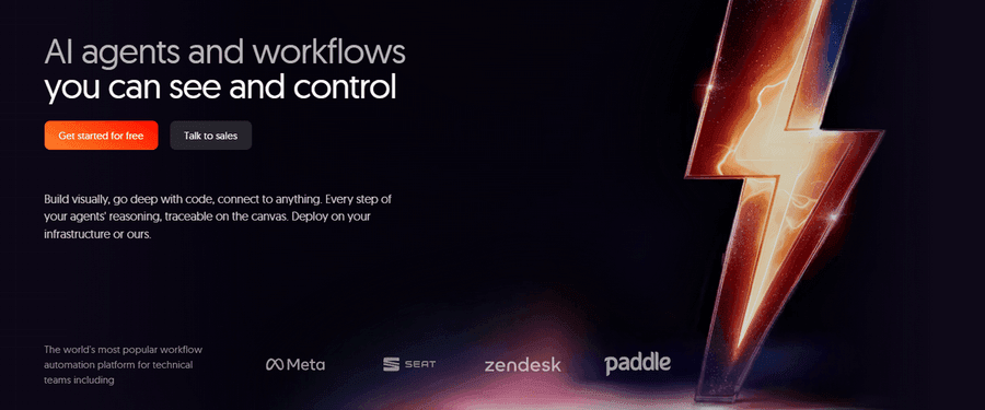 n8n homepage hero banner